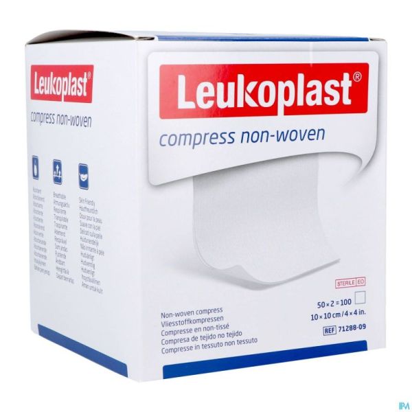 Leukoplast Compress N/woven St. 10cmx10cm 50x2