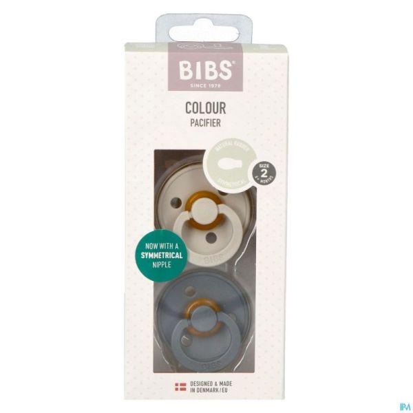 Bibs 2 Sucette Symmetric Duo Sand/iron 2