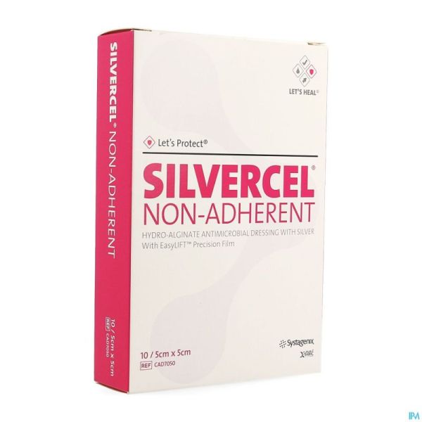 Silvercel Na Pans Hydroalginate 5x5cm 10 Cad7050