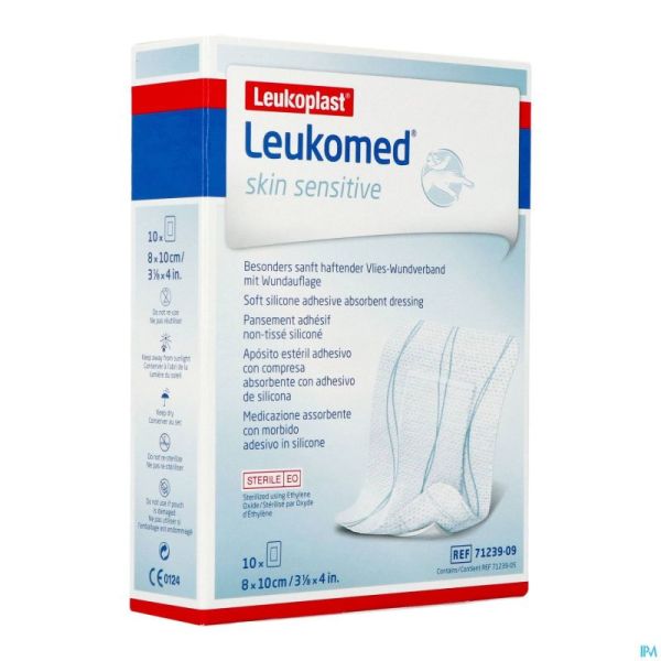 Leukomed Skin Sens. 8cmx10cm 10