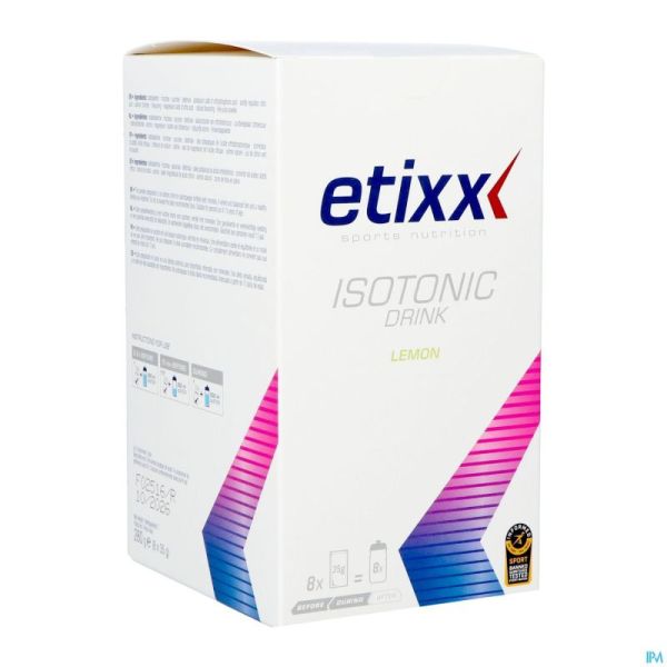 Etixx Isotonic Lemon Pdr 8x35g