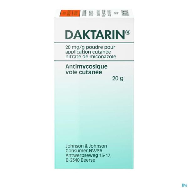 Daktarin Pulv Derm 1 X 20g 2%