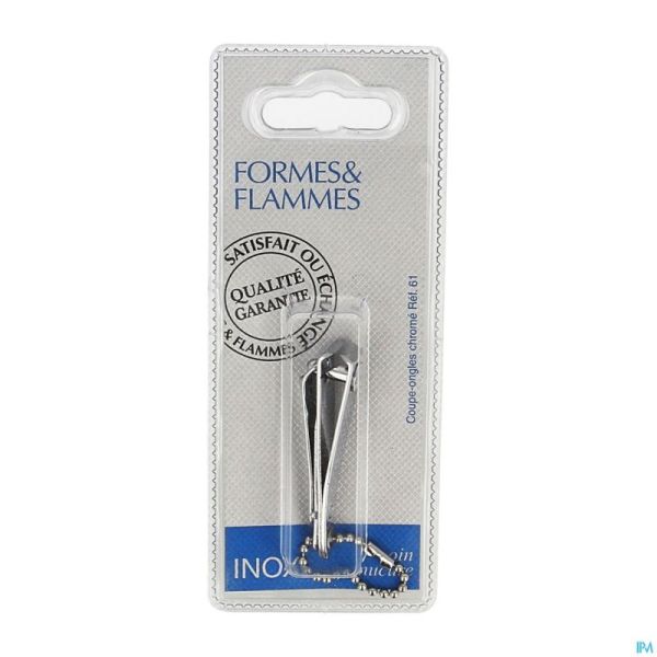 Formes&flammes 61 Coupe Ongles De Poche + Chaine