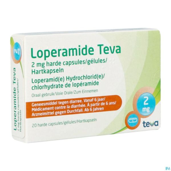 Loperamide Teva Caps 20 X 2mg