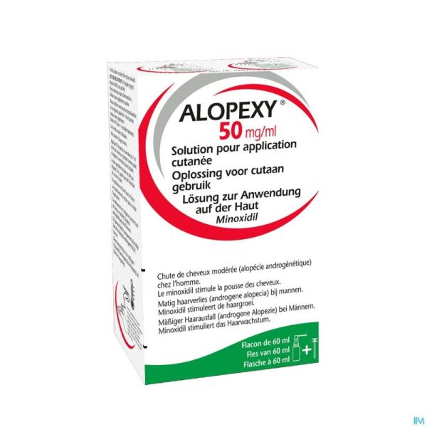 Alopexy 50mg/ml Sol Appl Cut.fl Pipette/spray 60ml