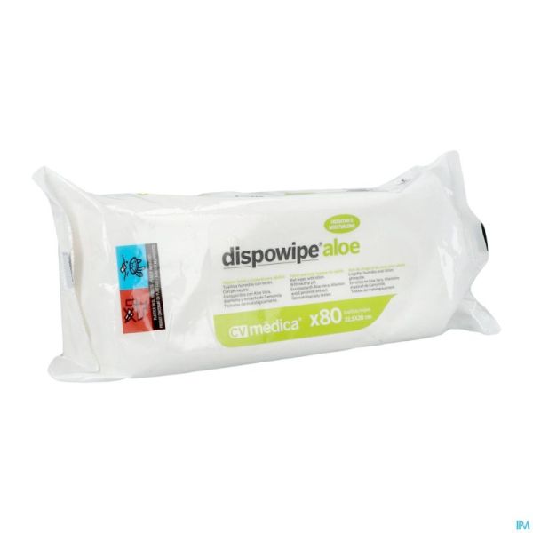 Dispowipe Aloe Vera Ling. Nett Hum. Mains/peau 80