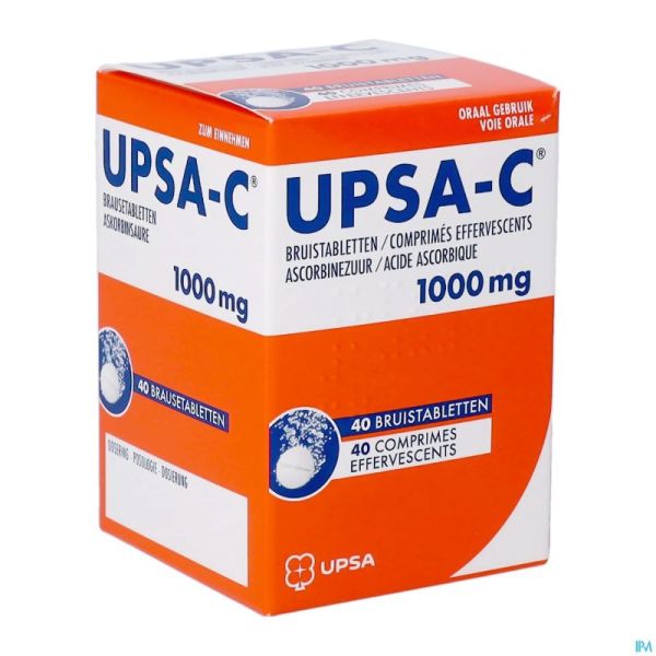 Upsa C 1000mg Comp Efferv. 40