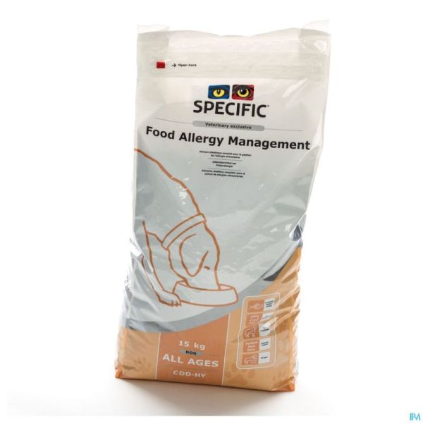 Specific Cdd-hy Food Allergy Chien 15kg