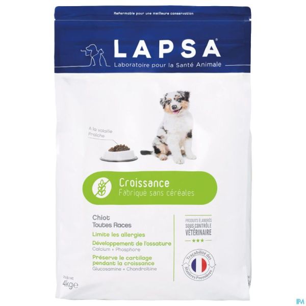 Lapsa Maintenance Chien Chiot Croiss.s/cereal.4kg