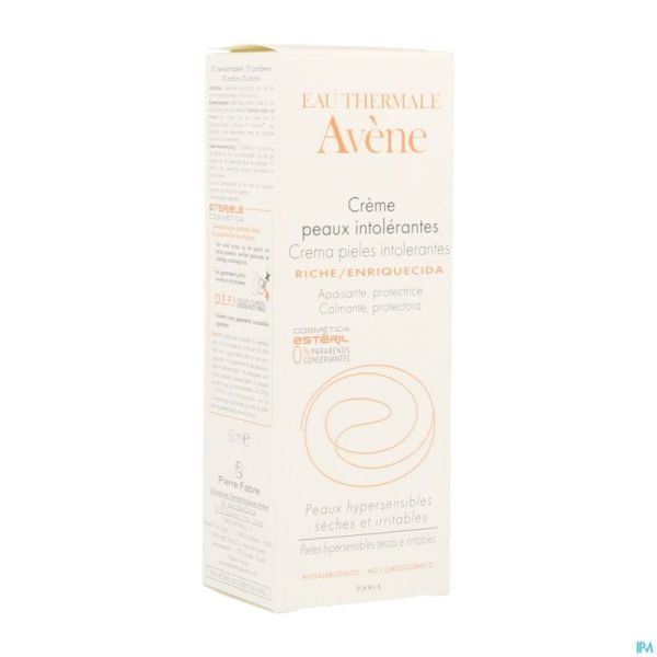 Avene Creme Riche Peaux Intolerantes Nf 50ml
