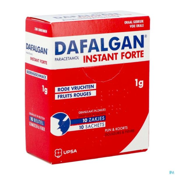 Dafalgan Instant Forte Fruits R. 1g Gran Sach 10