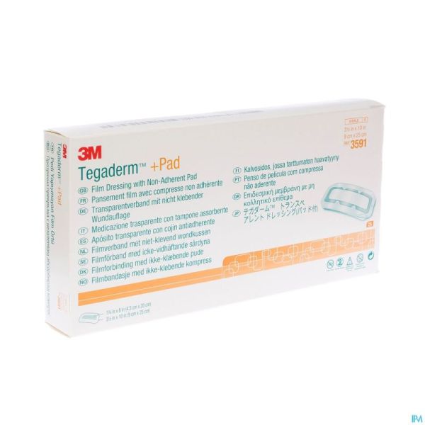 Tegaderm + Pad 3m Transp Steril 9cmx25cm 25 3591