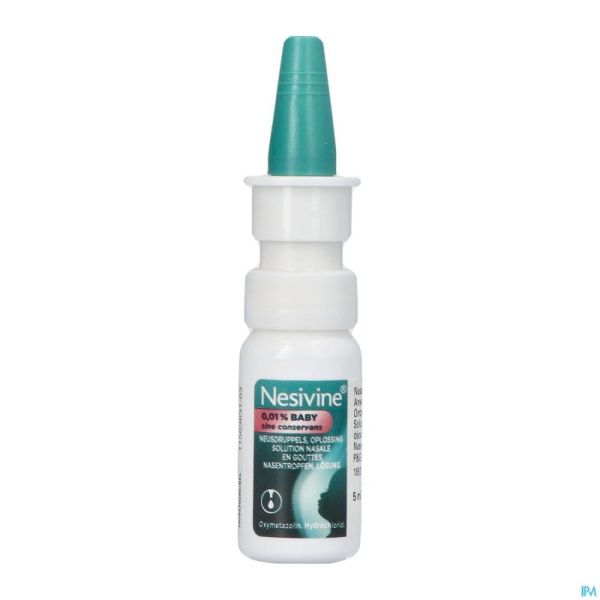 Nesivine 0,01% Sine Conserv Baby Gutt Nas 5ml