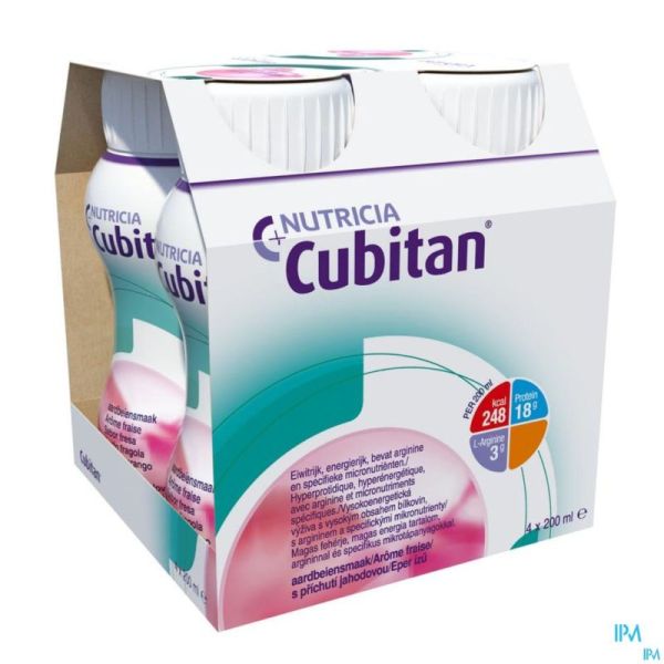 Cubitan Fraise 4x200ml