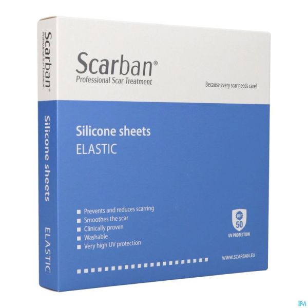 Scarban Elastic Silicone Sheet 5x 7,5cm 2