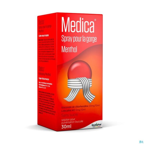 Medica Spray Pour La Gorge Menthol 30ml