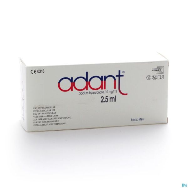 Adant Sol 1% Inj Intra Articul. 3 X 2,5ml