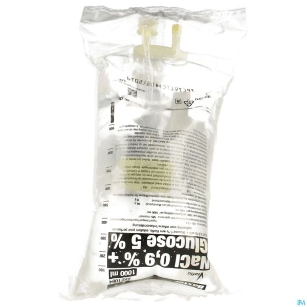 Bx Nacl 0,9 % W/v + Glucose 5 % W/v Viaflo 1000ml