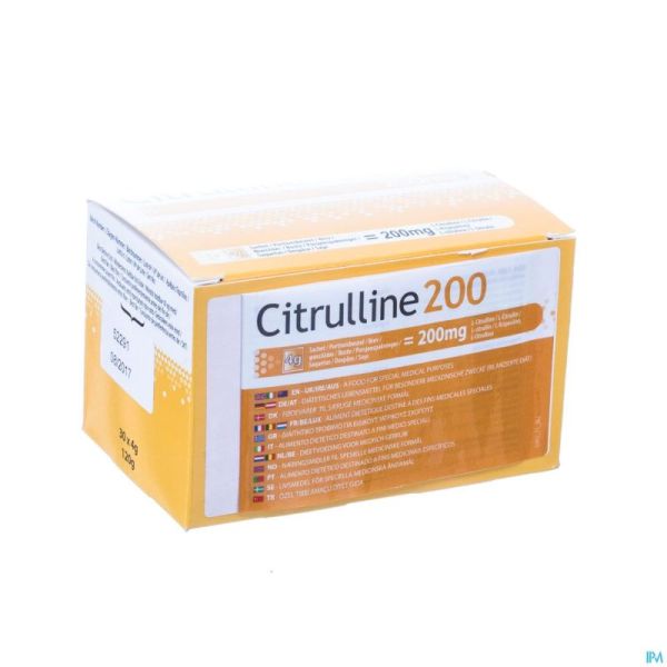 Citrulline 200 Pdr Sachet 30x4g