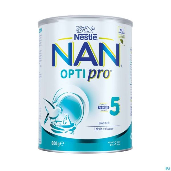 Nestlé NAN Optipro 5 Lait de Croissance Bébé 3+ 800g