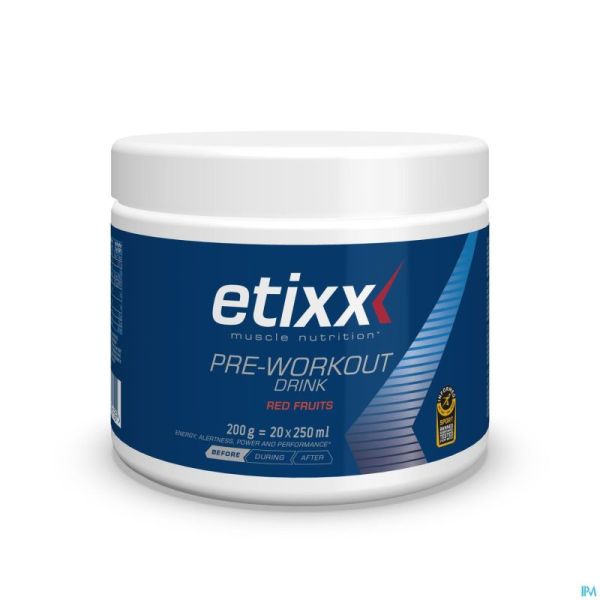 Etixx Pre-workout Red Fruits Pdr 200g