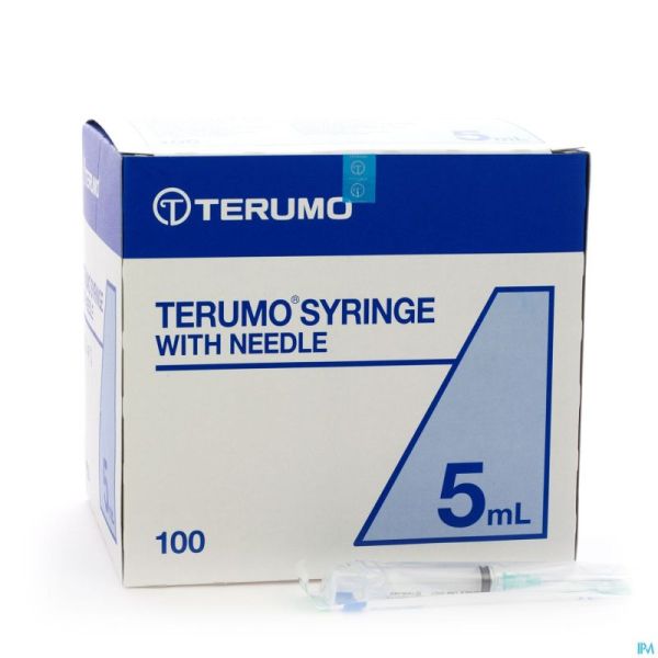 Terumo Seringue+aiguille 21g 1 1/2 Tb 5ml Vert 100