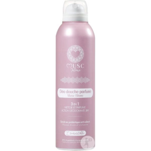 Musc intime deodorant douche 3en1 musc blanc 200ml