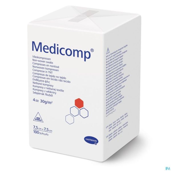 Medicomp 7,5x7,5cm 4pl. Nst. 100 P/s