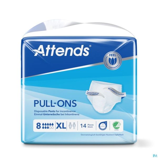 Attends Pull On 8 Slip Xl 1x14