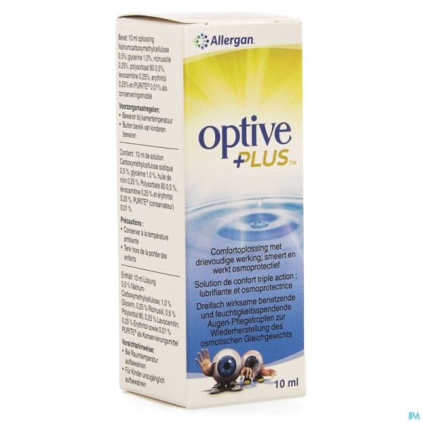 Optive Plus Sol Ster 1x10ml