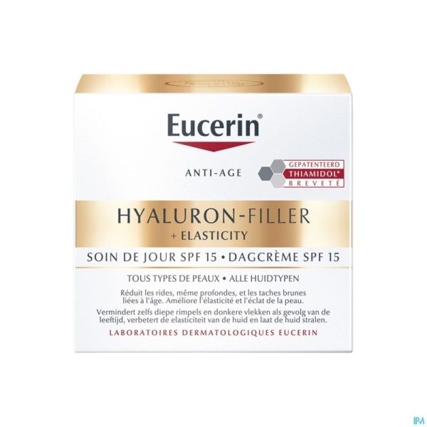 Eucerin Hyaluron Filler+elast. Soin Jour Ip15 50ml