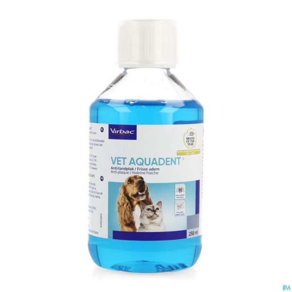 Vet Aquadent Anti Plaque Sol Buvable 250ml