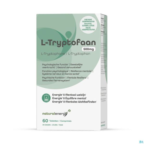 Natural Energy l-tryptophane 500mg Comp 60