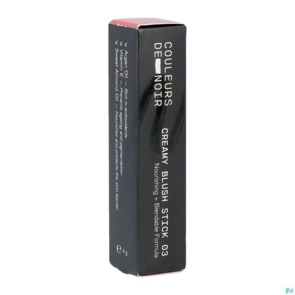 Couleurs De Noir Creamy Blush Stick 03 B. Rose