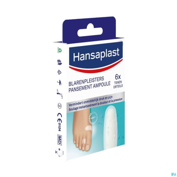 Hansaplast Sos Pansement Ampoules Petit Strip 6