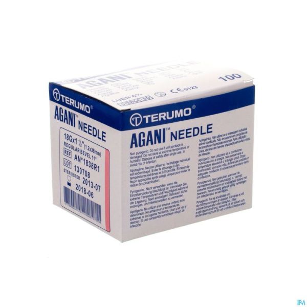 Terumo Aiguille Agani 18g 1 1/2 Rb Rose 5