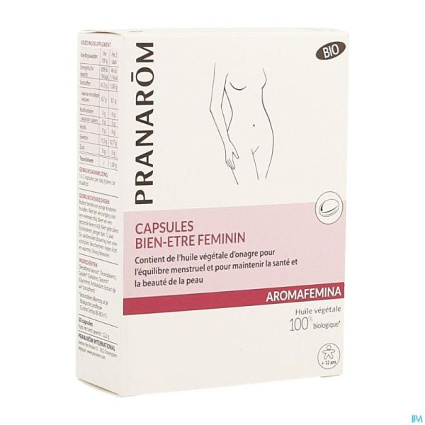 Bienetre Fem. Onagre Aromafem. Bio Hle Veg.caps 30