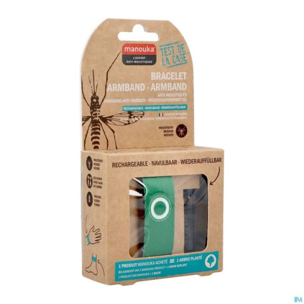 Manouka Bracelet A/moustiques Uni Vert