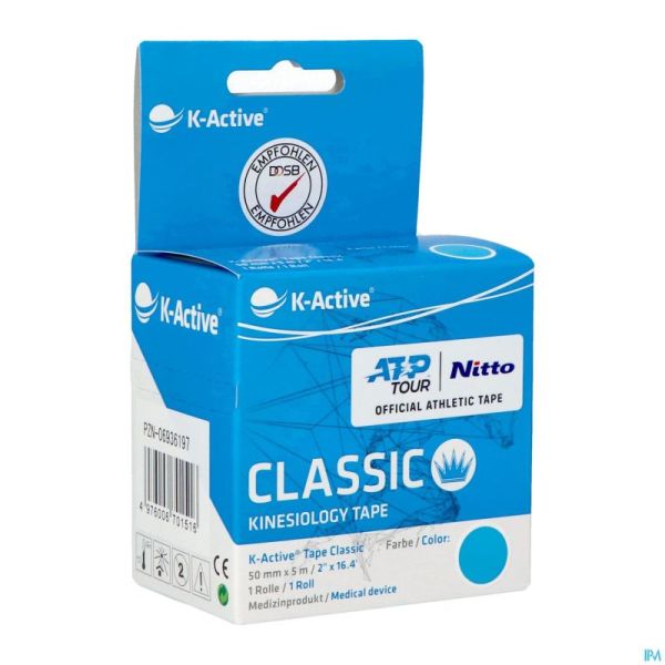Naqi K Active Tape Classic Bleu 50mmx5m