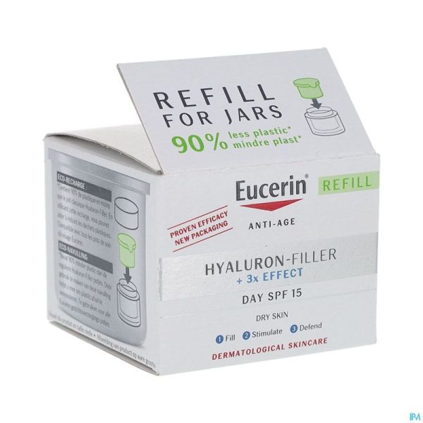 Eucerin Hyaluron-fillerx3 Soin Jour Ip15 Rech.50ml