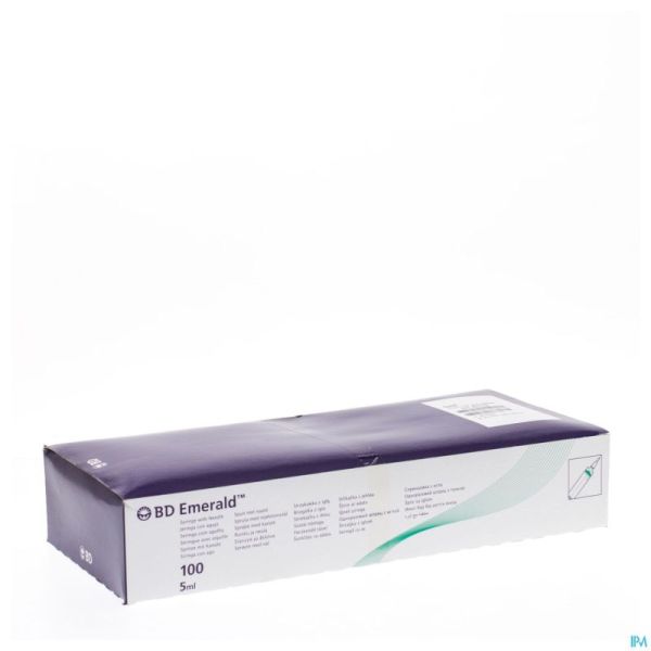 Bd Emerald Seringue 5ml+aig.21g 1 1/2 100 307732