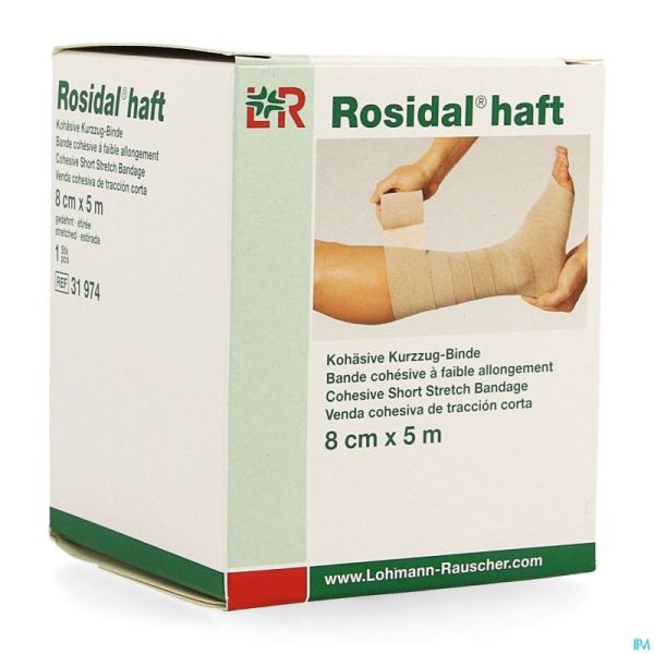 Rosidal Haft Bande Cohesive 8cmx5m 1 31974