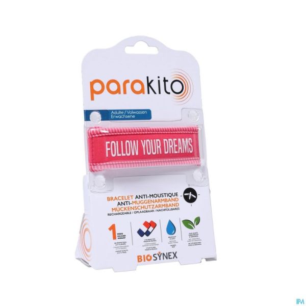 Para'kito Bracelet Adulte Good Vibes Fuschia 1