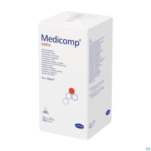 Medicomp 7,5x7,5cm 6pl. Nst. 100 P/s