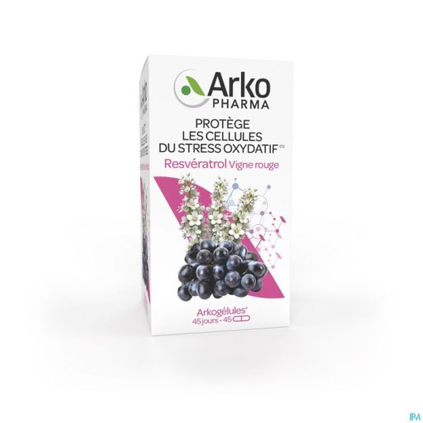 Arkogelules Resveratrol Caps 45 Rempl.3045283