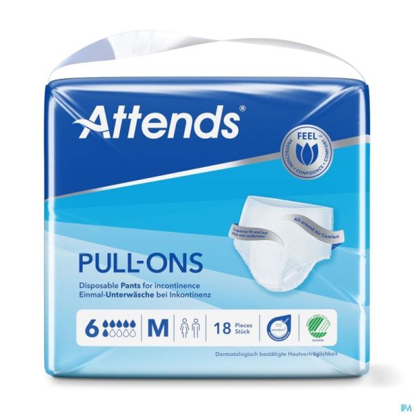 Attends Pull-ons 6 M 1x18