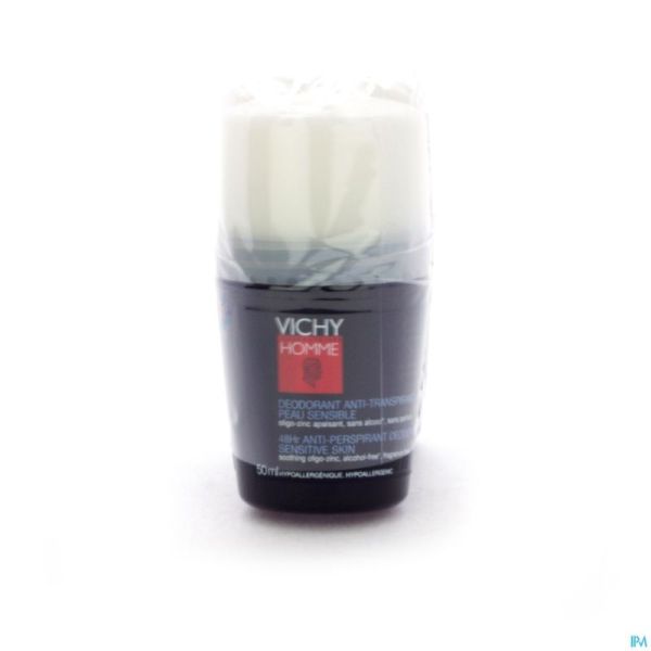 Vichy Homme Deo P Sens 48h Bille Duo 2x50ml