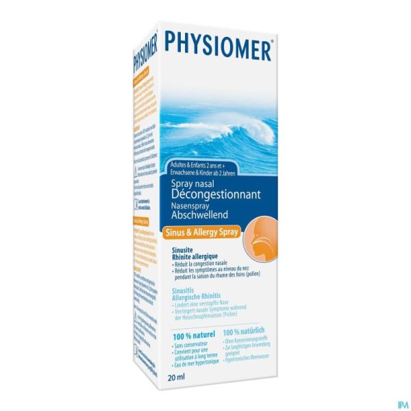 Physiomer Sinus Pocket 20ml New Rempl 2374817