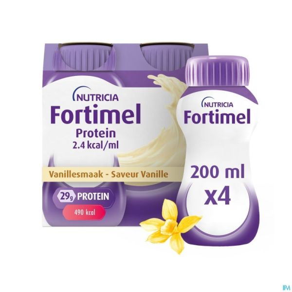 Fortimel Protein 2.4kcal Vanille 4x200ml