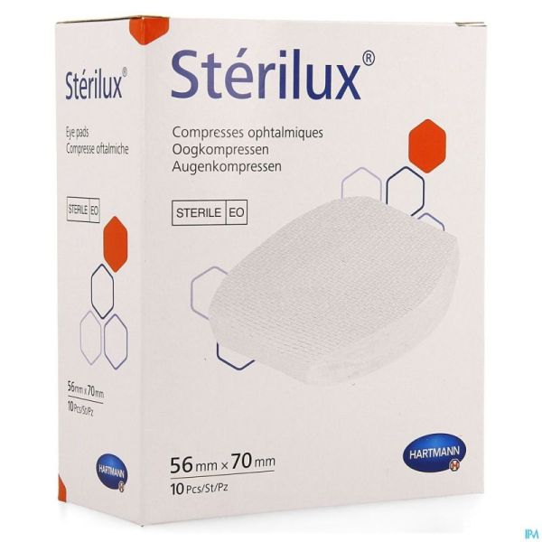 Sterilux Comp.ocul. 56x70 St.10 P/s
